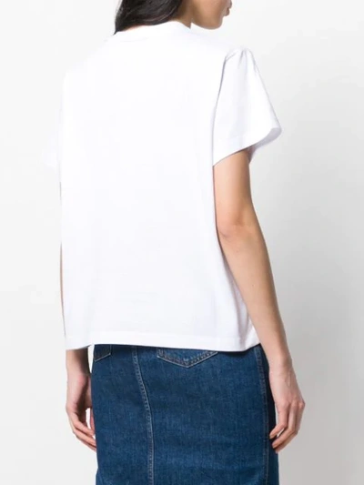 Shop Calvin Klein Printed T-shirt In White
