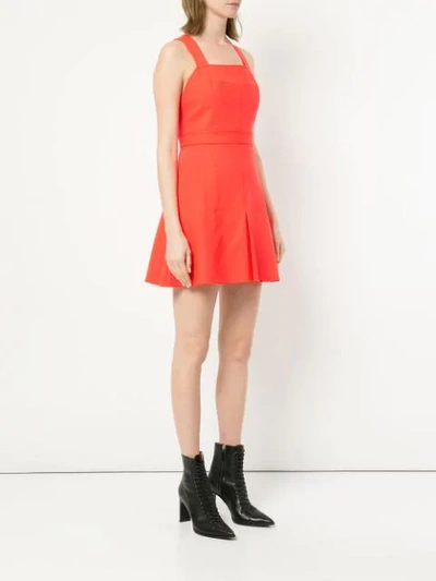 Shop Dion Lee Utility Apron Dress In Red