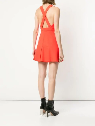 Shop Dion Lee Utility Apron Dress In Red