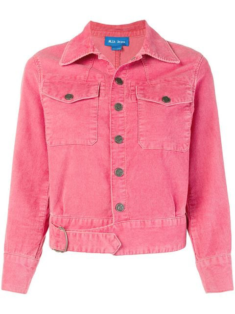 h&m cropped jean jacket
