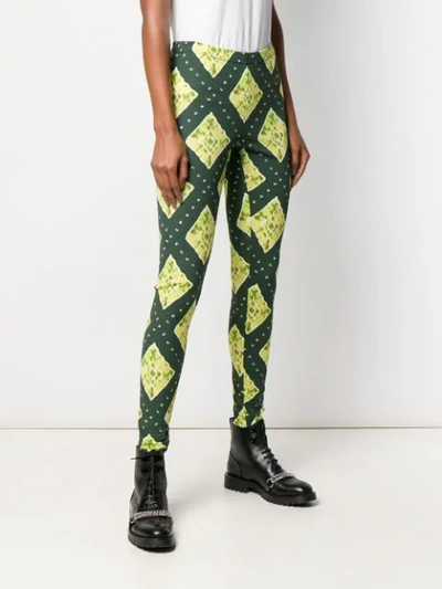 Shop Marc Jacobs Ikat-print Trousers In Green