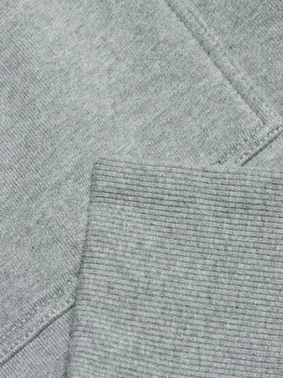 Shop Mm6 Maison Margiela Belted Sweater Coat In Grey