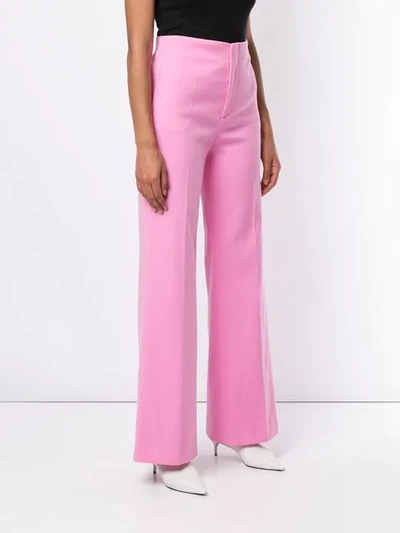 Shop Joseph Tailored Flare Trousers In Pink