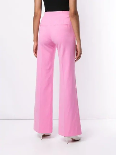 Shop Joseph Tailored Flare Trousers In Pink