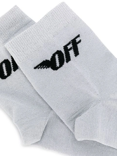 Shop Off-white Socken Mit Logo - Weiss