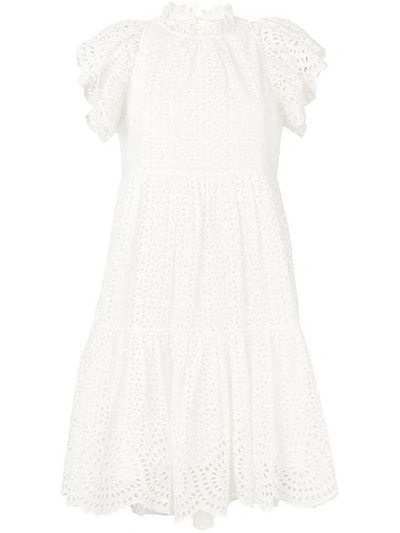 Shop Ulla Johnson Broderie Anglaise Dress In White