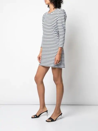 Shop A.l.c . Striped Long-sleeve Dress - White