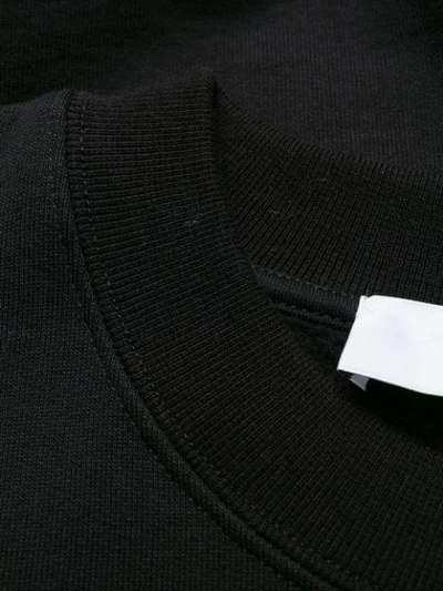 Shop Msgm Sleeveless Cat Motif Sweatshirt In Black