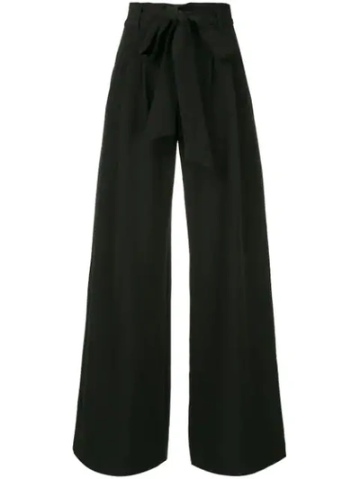 Shop Milly High Waist Trousers In Black