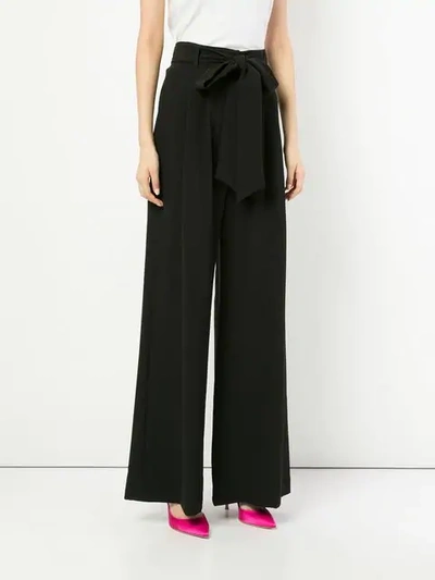 Shop Milly High Waist Trousers In Black
