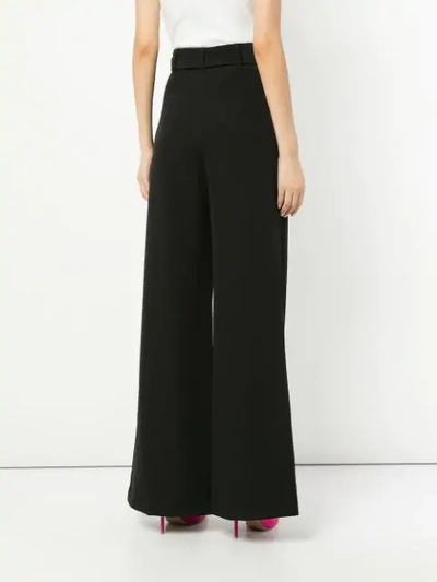 Shop Milly High Waist Trousers In Black