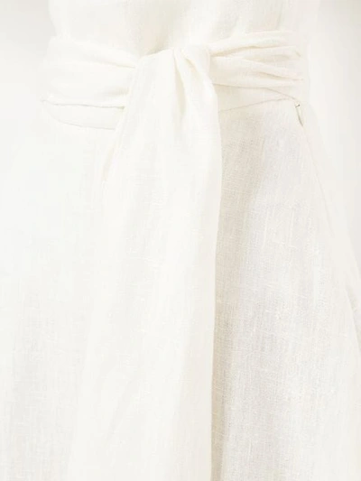 Shop Flow The Label Asymmetric High-waisted Skirt In White