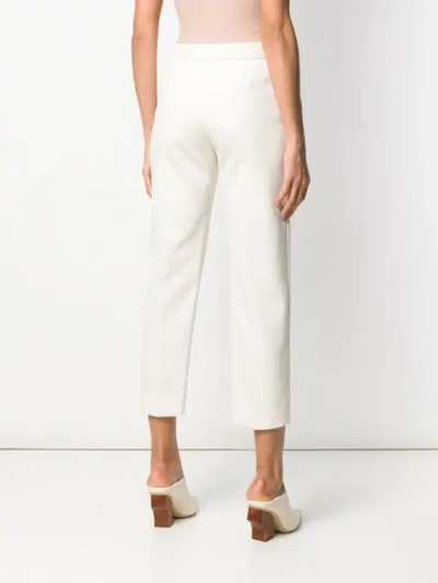 Shop Pringle Of Scotland Slim Tailored Trousers In Neutrals