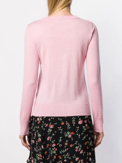 Shop Temperley London 8 Ball Knitted Top In Pink