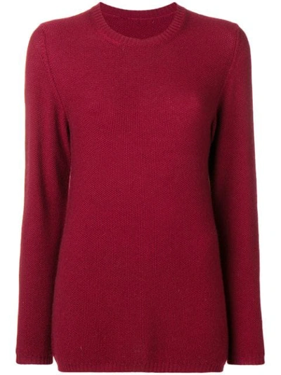 Shop Holland & Holland Crew Neck Jumper In Red