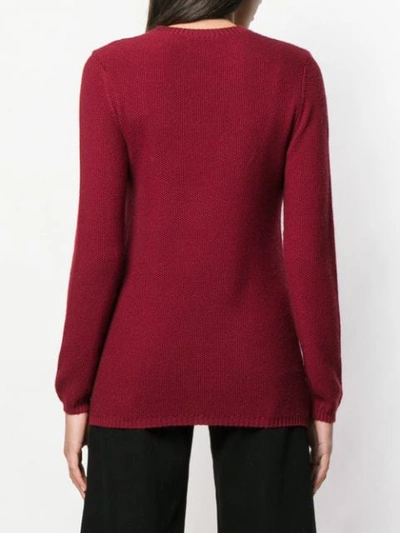 Shop Holland & Holland Crew Neck Jumper In Red