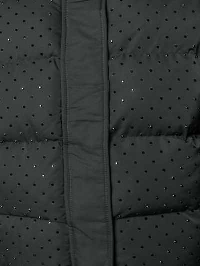 Shop Twinset Twin-set Cropped Padded Jacket - Black