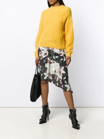 Shop Isabel Marant Chunky Jumper In Yellow