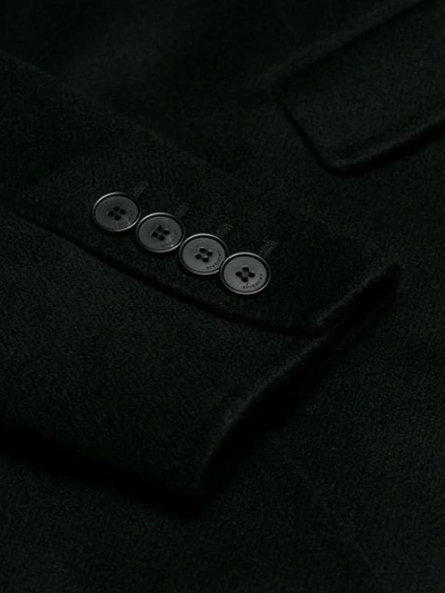 Shop Givenchy Mantel Mit Schmalem Schnitt In Black