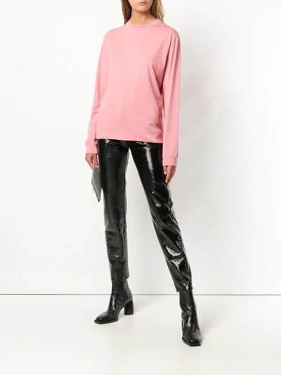 Shop Alyx Back Print Sweatshirt In Pink