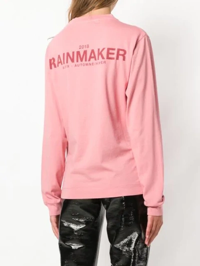 Shop Alyx Back Print Sweatshirt In Pink