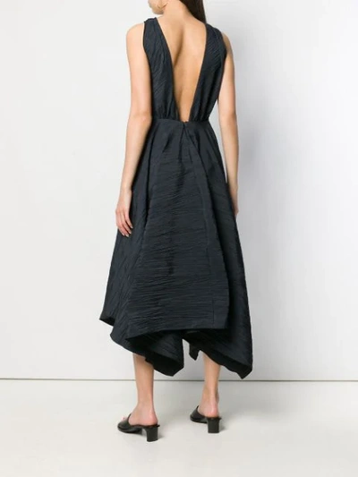 Shop A.w.a.k.e. Andie Knot Front Dress In Black