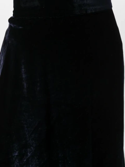 Shop Roberto Collina Full Flared Skirt In Blue