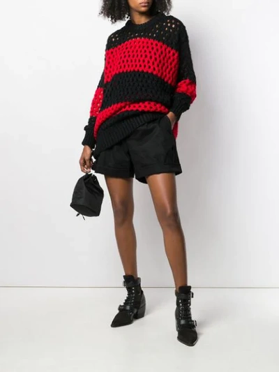 DSQUARED2 OVERSIZED CHUNKY JUMPER - 黑色