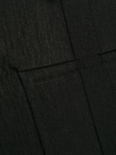 Shop Rick Owens Long Asymmetric Cardigan In Black