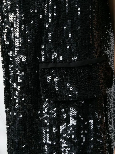 Shop P.a.r.o.s.h Sequin Waistcoat In Black