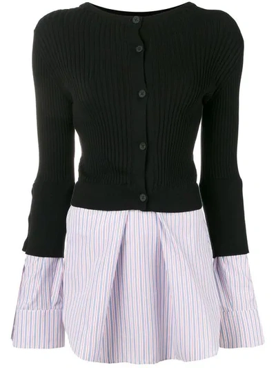 Shop Kenzo Contrast Sweater Top In Black
