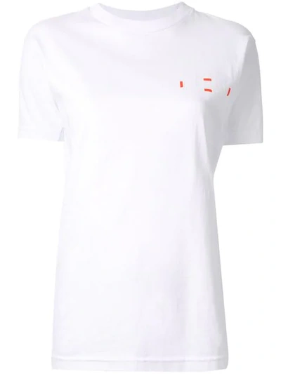 Shop Dion Lee Double Code T-shirt  In White
