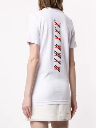 Shop Dion Lee Double Code T-shirt  In White