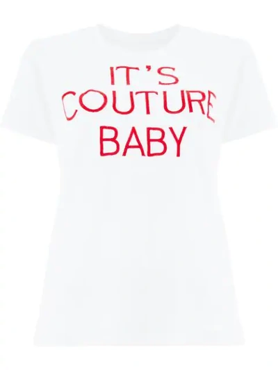 Shop Maison Rabih Kayrouz It's Couture Baby T In White