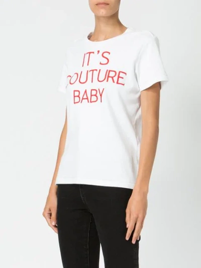 Shop Maison Rabih Kayrouz It's Couture Baby T In White