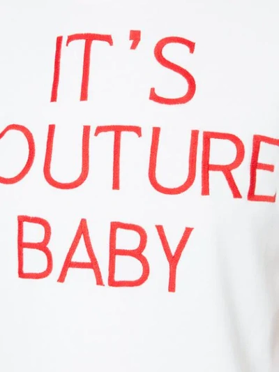 Shop Maison Rabih Kayrouz It's Couture Baby T In White