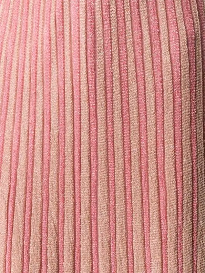 Shop Missoni Long Knitted Skirt In Pink