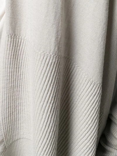 Shop Rick Owens Draped Long Cardigan In Grey