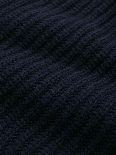 Shop Chloé Ribbed Knit Sweater In Blue