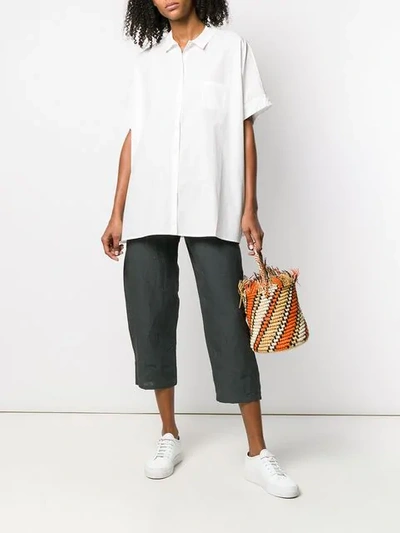 Shop Apuntob Oversized Shirt In White