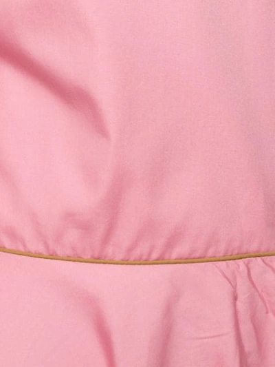 Shop Roksanda Long-sleeve Flared Dress In Pink