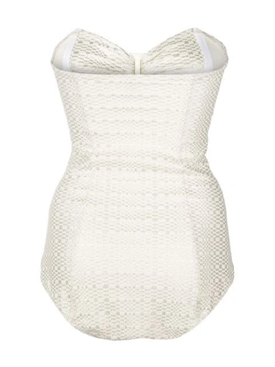 Shop Lisa Marie Fernandez Buckle Detail One-piece In White