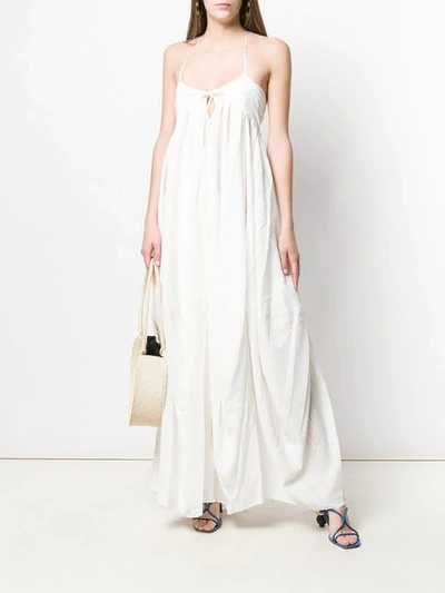 Shop Jacquemus Calci Maxi Dress In White