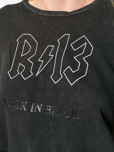 Shop R13 Back In Black Logo T-shirt