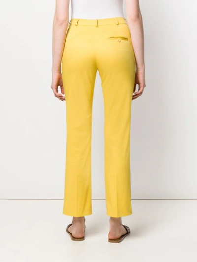 Shop Etro Straight Trousers - Yellow