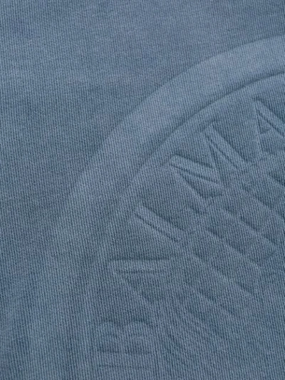 Shop Balmain Logo Stamp Sweatshirt In Blue