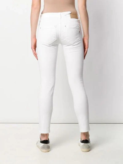 Shop Dondup Monroe Skinny Jeans In White