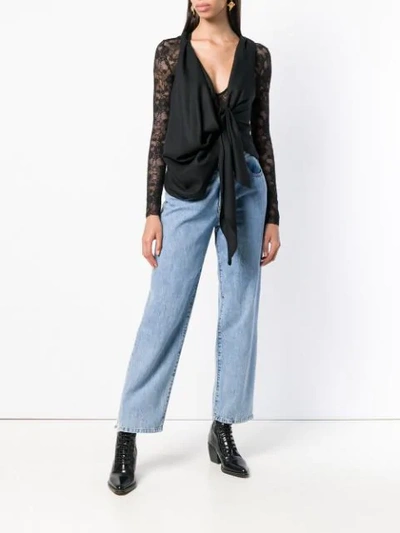 Shop Dsquared2 Lace Bodysuit In Black