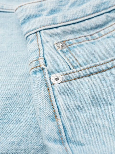Shop Apc Jean Skirt In Blue