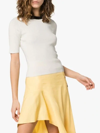 Shop Staud Public Cropped Jumper In White